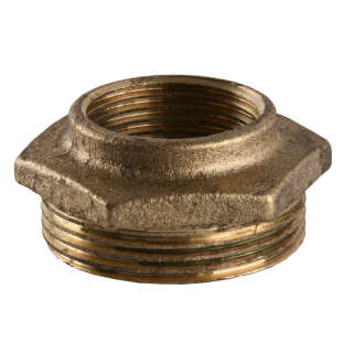 Футорка 1 1/2″х 1″ЗВ латунна 722Б
