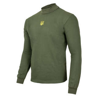 Гольф бавовняний з тризубом Олива, Olive, 44