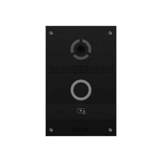 IP панель виклику Bas-IP AV-08FBL black з розпізнаванням облич і зчитувачем UKEY