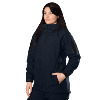 Жіноча куртка Stalker SoftShell Темно-синя 7443