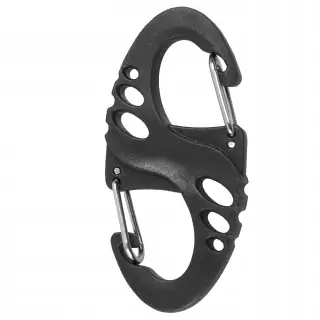 Карабін Sturm Mil-Tec S-HOOK Black (10 шт) Black