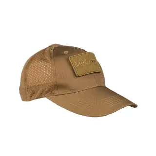Кепка бейсболка з сітчастою вставкою Mil-Tec Coyote