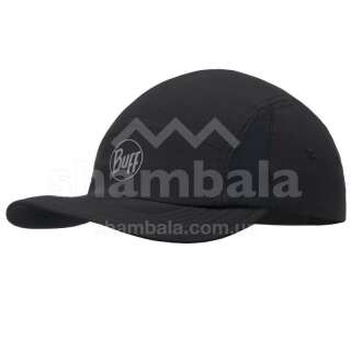 кепка buff run cap, solid r-black (bu 119490.999.10.00)