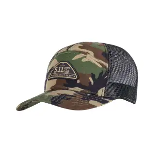 Кепка тактична 5.11 ® PBG Woodland 7 Panel Hat Woodland