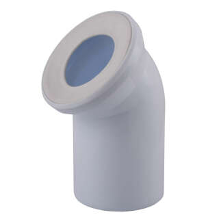 Колено OPTIMUM для унитаза 45 ° D110 пластик OPTI 31410/227