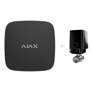 Комплект Ajax Hub 2 (2G) с краном перекрытия воды Ajax WaterStop 1/2