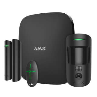 Комплект беспроводной сигнализации Ajax StarterKit Cam HDR Black — 2G, Ethernet, фотоверификация тревог