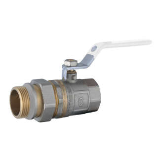 Кран шаровый прямой с американкой Q PROFESSIONAL QP003 PN40 1 1/2″, Quality Professional