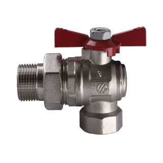 Кран кульовий ARCO 1″ SENA 154305 кутовий з американкою (754305)