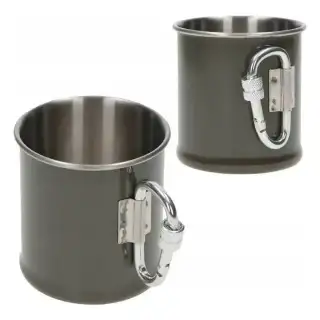 Кружка військова сталева з карабіном (250 мл) Olive