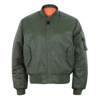 Куртка-бомбер летная Mil-Tec MA1, Olive/Orange