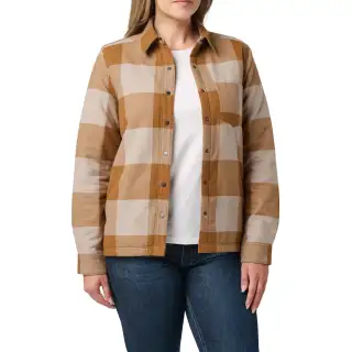 Сорочка жіноча 5.11 Louise Shirt Jacket Pecan Check