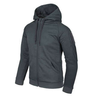 Куртка URBAN TACTICAL HOODIE (FullZip), Black/Grey Melange, Helikon-Tex