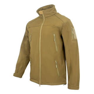 Куртка з липучками для шевронів Vik-Tailor SoftShell Coyote, Coyote