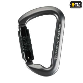 M-Tac карабін 10 см с байонетною муфтою Keylock сірий