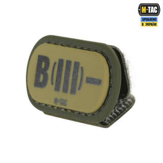 M-Tac MOLLE Patch група крові B (III) - PVC Ranger Green