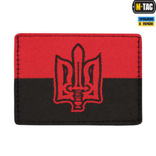 M-Tac нашивка прапор червоно-чорний з гербом ОУН