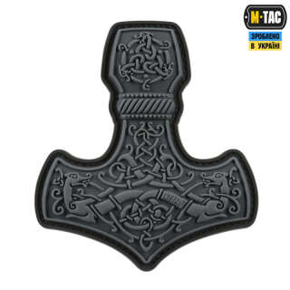 M-Tac нашивка Mjölnir Large PVC Grey