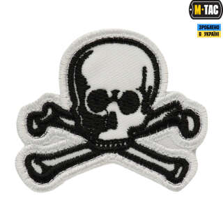 M-Tac нашивка Old Skull біла