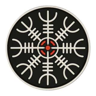 M-Tac нашивка шолом Жаху ПВХ чорно-біла