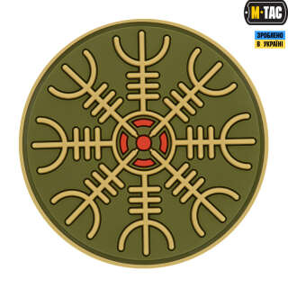 M-Tac нашивка шолом Жаху ПВХ олива