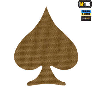 M-Tac нашивка Spades Laser Cut Coyote