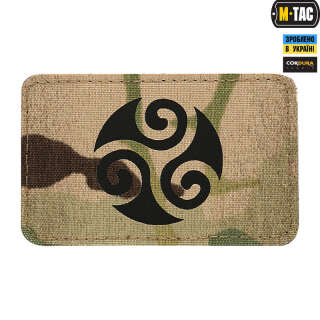 M-Tac нашивка Трискеліон Laser Cut Multicam/Black