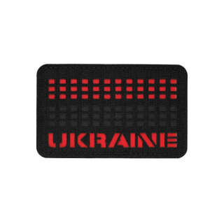 M-Tac нашивка Ukraine Laser Cut Black/Red/Black
