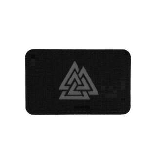 M-Tac нашивка Валькнут горизонтальна Laser Cut Black/Grey