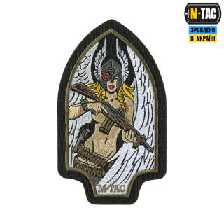M-Tac нашивка Valkyrie (вишивка) Black/Ranger Green
