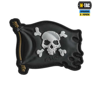 M-Tac нашивка Веселий Роджер PVC Black