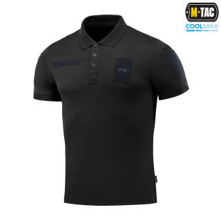 M-Tac поло Elite Coolmax Black/Dark Navy Blue