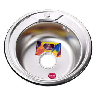 Мойка кухонная Mira MR 490 E Satin, MIRA