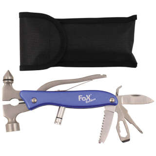 Мультиінструмент 9 в 1 у чохлі Pocket Tool "Worker" Metal Blue, Navy Blue