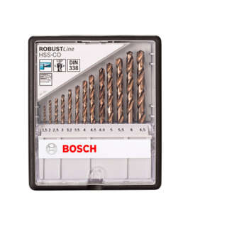 Набір 13 свердел Bosch HSS-Co 1,5-6,5 мм Robust Line