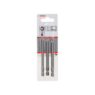Набір біт Bosch Extra Hart PH1, PH2, PH3, 89 мм (3 шт)