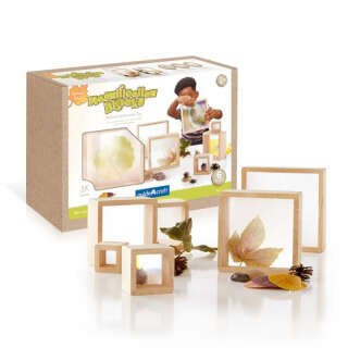 Набор Guidecraft Natural Play Блоки с увеличительными стеклами, 6 шт. (G3018)