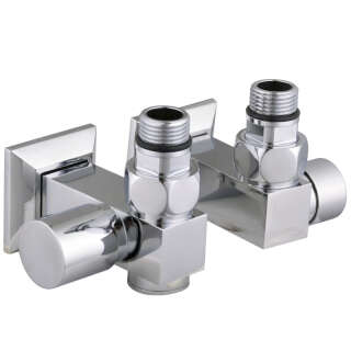 Набір Кран вентильний кутовий з американкою SOLOMON LUX 1/2″CUBE CHROM 8888_ТЕН (1уп.)