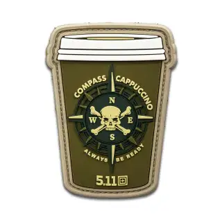 Нашивка 5.11 ® Compass Cappuccino Patch Military Green