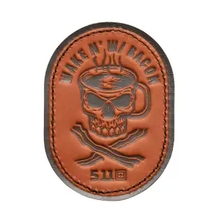Нашивка 5.11 ® Wake N' with Bacon Patch Brown