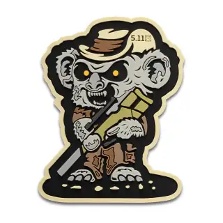 Нашивка 5.11 Angry Eyes Koala Patch Grey