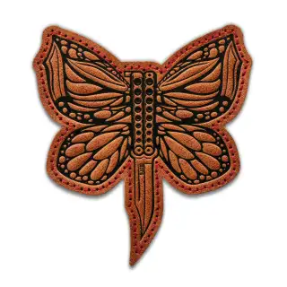 Нашивка 5.11 Butterfly Knife Patch Red