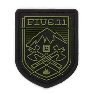 Нашивка 5.11 Cross Axe Mountain Patch Black