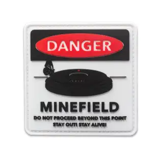Нашивка 5.11 Minefield Patch Black
