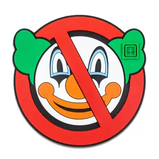 Нашивка 5.11 No Clowns Patch Red
