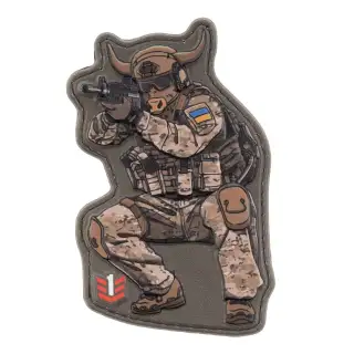 Нашивка на липучці Колекція Символ Року - Бик Multi