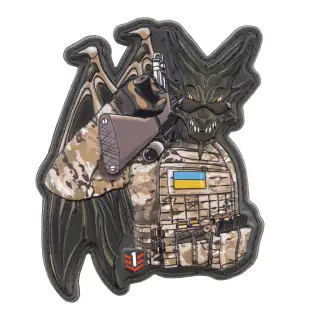 Нашивка на липучці Колекція Символ Року - Дракон Multi