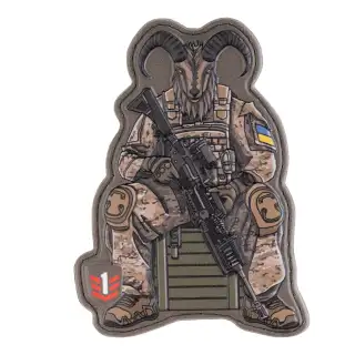 Нашивка на липучці Колекція Символ Року - Коза Multi