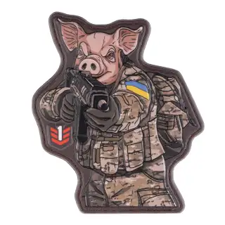 Нашивка на липучці Колекція Символ Року - Свиня Multi