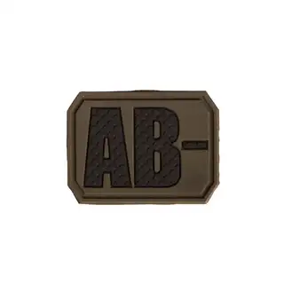 Нашивка на липучці Sturm Mil-Tec Blood Type Patch AB Negative PVC 3D Olive